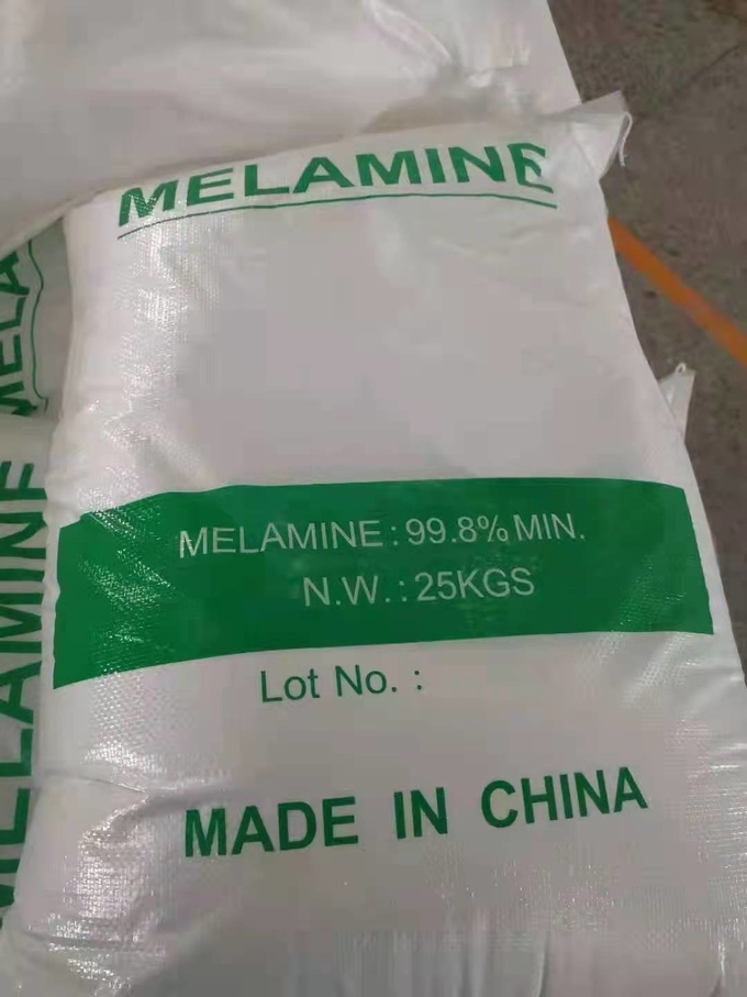 मेलामाइन फॉर्मलाडेहाइड राल फिलर 99.8% मेलामाइन क्रिस्टल पाउडर औद्योगिक ग्रेड 1