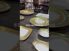 कस्टम सफेद रंग मेलामाइन टेबलवेयर उच्च गुणवत्ता मेलामाइन होटलवेयर