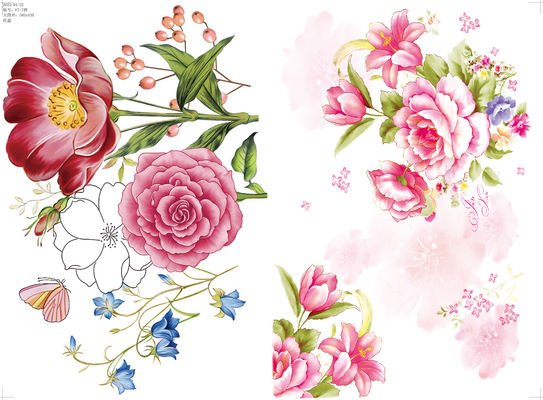 अच्छी कीमत मेलामाइन टेबलवेयर के लिए अनुकूलन योग्य पैटर्न के साथ मुद्रित डेकल पेपर आकार 59*44CM ऑनलाइन