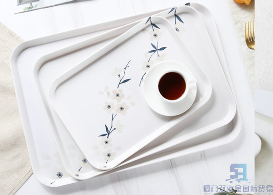 अच्छी कीमत सुंदर Melamine सेवारत ट्रे / टिकाऊ Melamine नाश्ता ट्रे अनुकूलित आकार ऑनलाइन