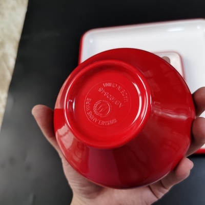 अच्छी कीमत लोगो कस्टम Melamine बाउल, क्लासिक शैली A5 100% Melamine व्यंजन सेवित ऑनलाइन